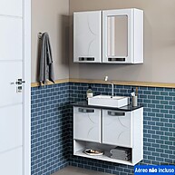 Gabinete de Banheiro Rubi: Organize com Estilo! - imagem 1