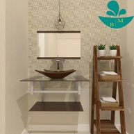 Gabinete de Vidro San Marino 60cm: Elegância e Durabilidade - imagem 1