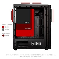Gabinete Gamer Mancer Hexer | Rainbow | Mid-Tower | Lateral de Vidro | Com 3 Fans | Preto | MCR-HEX-RB01 - imagem 4
