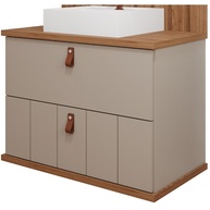 Gabinete Suspenso 60cm Cappuccino: Seu Banheiro Completo! - imagem 1