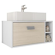 Gabinete Suspenso Towel Branco: Elegância e Praticidade no Banheiro - imagem 1