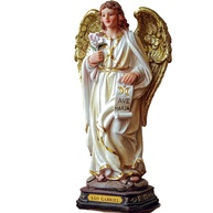 São Gabriel Arcanjo em Resina Importada 20cm - Imagem Sagrada para Decoração e Espiritualidade - imagem 1