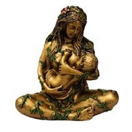 Estátua Gaia Mãe Terra Fertilidade - Estatueta de Resina com Pintura Artesanal - imagem 2