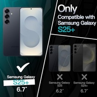JETech Capa Slim Fit para Samsung Galaxy S25+ Plus 5G: Proteção Total da Câmera e Design Fosco Elegante (Preto) - imagem 3