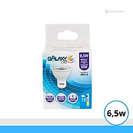 Lâmpada LED Dicroica MR16 GU10 6,5W 6500K Branco Frio Galaxy - imagem 2