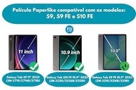 Película Para Samsung Galaxy Tab S10 FE Paperlike Fosca Sensação de Papel Anti Relexo Anti Risco Anti Poeira em Cerâmica 9D – FD Acessórios - imagem 3