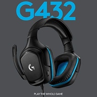 Headset Gamer Logitech G432 7.1 Dolby Surround para PC, PlayStation, Xbox e Nintendo Switch - Preto/Azul - imagem 3