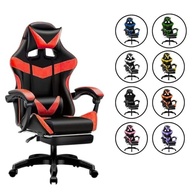 Cadeira Gamer Nitro Ergonômica com Apoio de Pés - Couro Sintético, Reclinável e Ajustável em Altura - Cor Vermelho - imagem 3