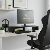 Suporte para Monitor Elevado 90cm Preto - Ergonômico para Home Office e Gaming - imagem 4