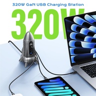 Carregador 320W GaN: Turbine Seus Dispositivos! - imagem 2