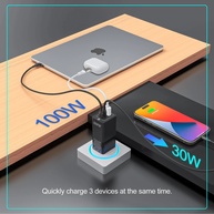 Carregador GaN 100W: Potência Rápida USB-C - imagem 3