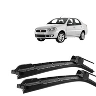 Par de Palhetas Limpador Parabrisa Silicone Fiat Siena 2008-2011 (Tipo Gancho) - imagem 2