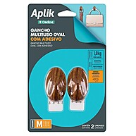 Gancho Adesivo Oval Médio – Fixação Limpa e Resistente - imagem 1