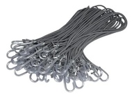 100 Elásticos Extensores Cinza 40cm com Gancho Metal: Amarração Segura para Lonas, Motos e Cargas - imagem 5