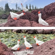 Tiny Garden Goose - 12 Estatuetas de Gansos em Miniatura para Jardins de Fadas e Terrários - imagem 4