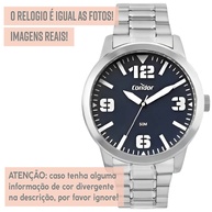 Relógio Condor Masculino Prata Preto: Estilo e Resistência com 1 Ano de Garantia - imagem 2