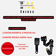 Cinto de Segurança Retrátil 3 Pontas: Tranquilidade Garantida - imagem 3