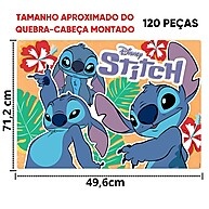 Quebra-Cabeça Stitch 120 Peças: Diversão Garantida! - imagem 2