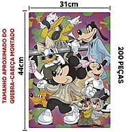 Quebra-Cabeça Mickey e Amigos 200 Peças – Diversão Garantida! - imagem 2