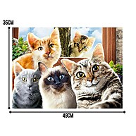 Puzzle Selfie Cats 500 Peças – Diversão Garantida! - imagem 2
