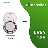Pilhas LR54 Elgin: 30 Unidades para Energia Garantida! - imagem 2