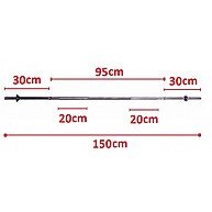 Barra Reta 1,5m com Rosca 25mm – Treino Intenso Garantido - imagem 2
