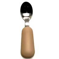 Conjunto de Colher e Garfo em Prata com Alça de Silicone - 6m+ | Seguro, Livre de BPA e Fácil de Segurar - imagem 4