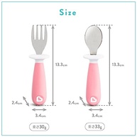 Conjunto de Colher e Garfo Rosa para Bebês - Munchkin Seguro e Sem BPA - imagem 4
