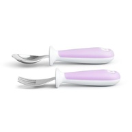 Conjunto de Colher e Garfo Infantil Roxo - Munchkin Seguro e Sem BPA - imagem 5