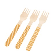 garfo-de-madeira-dourado-elegancia-em-10-unidades
