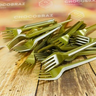 Garfo de Sobremesa Dourado: Elegância para sua Festa! - imagem 1