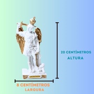 Imagem de São Miguel Arcanjo Monte Gargano em Resina - 20cm | Proteção e Fé em Casa - imagem 4