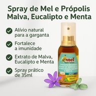 Spray Mel e Própolis: Alívio Natural para Garganta - imagem 2