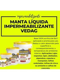 Manta Líquida Branca Garin 3,6 kg - Impermeabilizante Ecológico para Lajes, Telhados e Parede - imagem 3