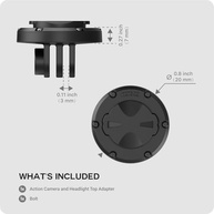 Adaptador TUSITA: Câmera de Ação e Farol para Garmin - Libere seu Guidão! - imagem 4