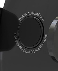 Suporte Veicular ELG CH358A: Garra Automática, Emborrachado e Rotação 360° para Celulares 4.5"-7" - imagem 4