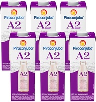 Leite Piracanjuba A2A2 Semidesnatado, Garrafa, 6un, 1L, 2% de Gordura, Leite A2A2 - imagem 1