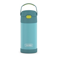 THERMOS FUNTAINER Garrafa de Água com Canudo 340g - Isolada a Vácuo, Aço Inoxidável, Azul/Verde - imagem 1