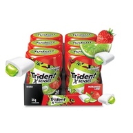 Chiclete Trident XSenses Morango Lime Sem Açúcar Garrafa - Caixa com 6 unid. de 54g - imagem 2