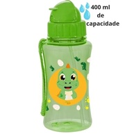 Garrafa Squeeze Infantil Meus Melhores Amigos 400ml com Canudo Retrátil e Tampa Flip-top - imagem 5