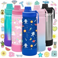 Garrafa Térmica Infantil 500ml CHILLOUT LIFE - Isolada, à Prova de Vazamento com Adesivos Personalizados - imagem 1