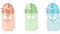 Garrafa Copo Infantil com Canudo de Silicone 290 mL - Copinho com Alça e Bico Seguro para Bebês a Partir de 6 Meses - imagem 5