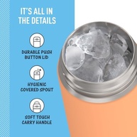 THERMOS FUNTAINER Garrafa Térmica 473ml Aço Inox - Bico Largo Laranja - imagem 5