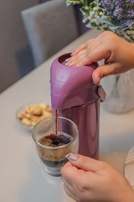 Garrafa Térmica Lúmina 1L Inox Lilás - Mantenha Sua Bebida Gelada ou Quente por Mais Tempo - imagem 3