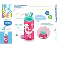 Garrafa de Água de Alumínio Refresh Rosa 500ml - Estilo e Praticidade para o Dia a Dia - imagem 4