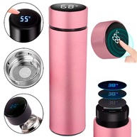 Garrafa Térmica Digital Rosa: Temperatura Sempre Ideal! - imagem 1