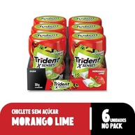 Chiclete Trident XSenses Morango Lime Sem Açúcar Garrafa - Caixa com 6 unid. de 54g - imagem 4