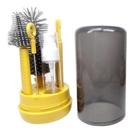 Kit Escovas de Limpeza 4 em 1 para Mamadeiras, Garrafas e Copos - Silicone Seguro e Portátil - imagem 4