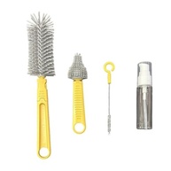 Kit Escovas de Limpeza 4 em 1 para Mamadeiras, Garrafas e Copos - Silicone Seguro e Portátil - imagem 3