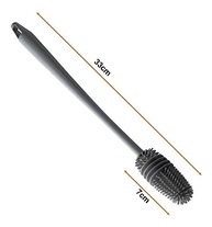 Kit com 2 Escovas de Silicone para Limpeza Profunda de Garrafas, Mamadeiras e Copos - imagem 3